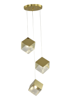 Люстра  подвесная ZORTES ICE CUBE ZRS.1005.03, Мощность - 30Вт , Тип лампы: G9, В -1800мм/650мм / Ш - 250мм