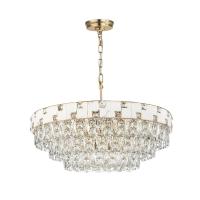 5076/21 HALL (В 2-Х КОРОБКАХ) ODL24 617 золото/прозрачный/белый/металл/хрусталь/алебастр Люстра E14 21*40W CHESSI