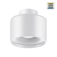 358970 OVER NT22 350 белый Светильник накладной с переключ. цв. температуры IP20 LED 3000К\4000К\6000К 12W вниз + 3W вверх 110-265V GIRO