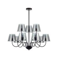 6570/9C MODERNI LN25 103 черный/дымчатый/металл/стекло Люстра потолочная G9 9*20W 220V SMOKY