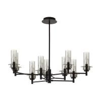 6555/9C CLASSI LN25 30 черный/дымчатый/металл/стекло Люстра потолочная E14 9*40W 220V MADONNA
