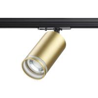 370878 PORT NT22 203 матовое золото Светильник трековый однофазный двухжильный IP20 GU10 9W 220V ULAR