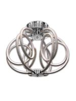 6022/6-48W-3500K Люстра светодиодная потолочная белая с хромом ELVAN