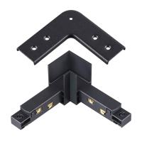 135105 SHINO NT20 117 черный Соединитель с токопроводом для шинопровода "L" IP20 48V FLUM