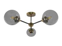 208/3-E14-BkBaCl Люстра потолочная черная латунь ELVAN