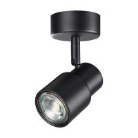 370922 OVER NT22 426 черный Светильник накладной IP20 GU10 50W 220V MOLO
