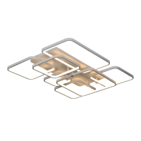 7676-164W-Wh Люстра светодиодная диммируемая потолочная белая (с пультом) ELVAN