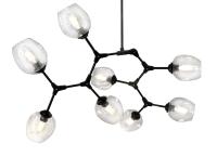 113/8-Bk Люстра подвесная черная E27x8 ELVAN