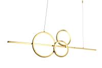 Светильник ZORTES OSTY ZRS.1209.04, Мощность - 65Вт, Тип лампы: LED, В -1500мм/700мм / Ш - ø300/200*2мм