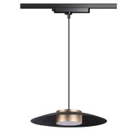 358592 PORT NT21 216 черный/золото Светильник трековый однофазный трехжильный, провод 1м IP20 LED 4000K 18W 220-240V PILZ