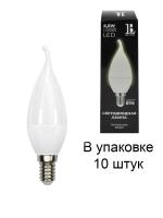 E14-6,5W-3000K-C37 Лампа LED (Свеча на ветру матовая OPAL) L&B/КОМПЛЕКТ 10 шт