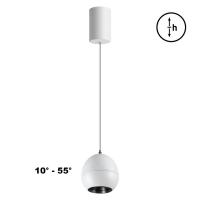 359341 OVER NT24 322 белый Светильник подвесной с механизмом регулировки высоты, провод 2м IP20 LED 7W 3000K 760Лм 170-265V SFERO