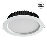 358304 SPOT NT19 493 белый Встраиваемый св-к (драйвер в комплект не входит) IP44 LED 3000K 20W DRUM