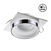 370786 SPOT NT21 528 белый/хром Светильник встраиваемый влагозащищенный IP44 GU10 9W 220V WATER