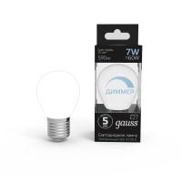Светодиодная лампа Gauss Шар 7W 590Lm 4100K E27 105102207-D