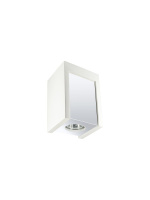 210033-GU10-Wh/Ch Светильник накладной квадратный белый/хром от интернет магазина Elvan.ru