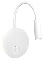 6328-3W/6W-3000K-Wh Светильник светодиодный накладной белый c выключателем