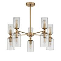 6586/10 MODERNI LN25 89 золото/прозрачный, металл/стекло Люстра подвесная E14 10*40W 220V KASSIA