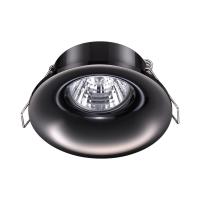 370642 SPOT NT19 476 черный хром Встраиваемый светильник IP20 GU10 50W 220V METIS