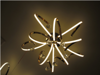 8284/12-60W-4000K Люстра светодиодная потолочная белая с хромом ELVAN