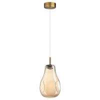 5098/4L PENDANT ODL25 423 античн.бронза/янтарный/металл/стекло Подвес LED 4W 4000K 388Лм NAVE