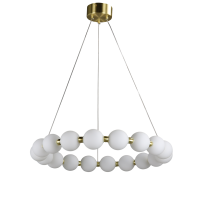 Люстра  подвесная ZORTES KRANZ ZRS.1585.18, Мощность - 80Вт, Тип лампы: LED, В -1580мм / Ш - 640мм / Ш - ø640мм