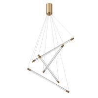 4369/40L HIGHTECH ODL23 267 полированное золото/акрил с пузырьками Подвесной св-к IP20 LED 30W 3000K 1050Лм SPARKY