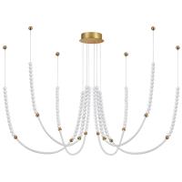 6639/70L HIGHTECH ODL24 291 металл/античная бронза/разноветн. бусы из акрила/акрил Люстра IP20 LED 70W 3500K 220V MONELLA