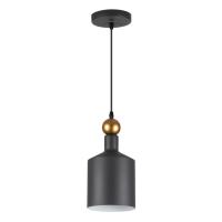 4085/1 PENDANT ODL19 495 темн.серый/золотой Подвес Е27 1*40W 220V BOLLI