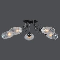 142/5-Bk Люстра потолочная черная E14x5 ELVAN