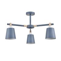 8098/3C MODERNI LN25 271 синий/синий металл, дерево/металл Люстра потолочная Е27 3*60W 220V ROSALINA