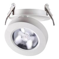 357982 SPOT NT19 460 белый Встраиваемый светильник IP20 LED 3000К 12W 220V GRODA