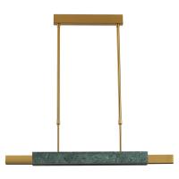 4360/25L MIDCENT ODL24 129 изумрудный мрамор/антич.бронза/металл/акрил Подвесной светильник IP20 LED 25W 3000K 220V MARMI