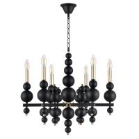 8106/6 MODERNI LN25 120 черный/золото, металл Люстра Е14 6*40W 220V NANA