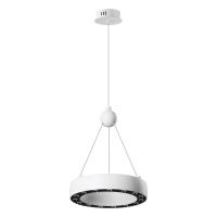 359395 OVER NT24 278 белый Светильник подвесной светодиодный, длина провода 2м IP20 LED 12W вниз/5W вверх 220V 1360Лм 3000K TURN