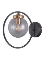 39701/1-E14-BkBrCl Бра черное с бронзой ELVAN