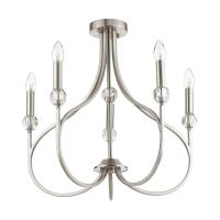 4495/5C NEOCLASSI LN20 83 никель Люстра потолочная E14 5*60W 220V MACKENZIE