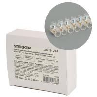 Клемма винтовая STEKKER LD228-24А