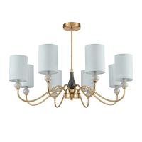 6590/8 CLASSI LN25 57 латунь/мятный зеленый, металл, керамика/текстиль Люстра подвесная E14 8*40W 220V ANRI