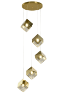 Люстра  подвесная ZORTES ICE CUBE ZRS.1005.05, Мощность - 50Вт , Тип лампы: G9, В -1800мм/650мм / Ш - 350мм