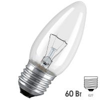 E27-60W230VCL(свеча прозрачная OSRAM)-лампа