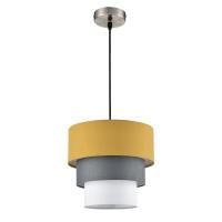 8038/1 MODERNI LN25 133 никель/желтый/серый/белый, металл/текстиль Подвесной светильник Е27 60W 220V ILAIDA