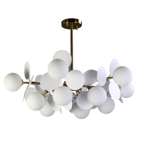 Люстра  подвесная ZORTES FLORET ZRS.01201.12, Мощность - 84Вт, Тип лампы: G9, В -1000мм / Ш - 800мм / Ш - ø800мм