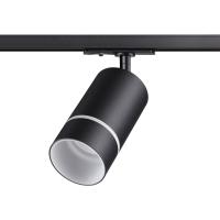 370777 PORT NT21 250 черный Светильник трековый однофазный трехжильный IP20 GU10 9W 235V ELINA