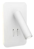 6327-3W/6W-3000K-Wh Светильник светодиодный накладной белый c выключателем