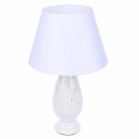 8218/1T CLASSI (В 2-Х КОРОБКАХ) LN25 379 белый, керамика/текстиль Настольная лампа Е27 1*60W 220V SHARLIN