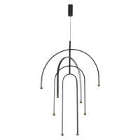 6633/95L HIGHTECH ODL24 287 металл/черный/акрил Подвесной светильник (регулируемые рожки) LED 95W 3000K 220V MEMFI