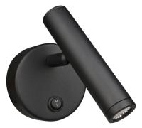 7713-3000K-Bk Светильник светодиодный накладной черный c выключателем