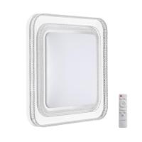 7685/EL MARON SN 181 Светильник пластик/серебристый LED 70Вт 3000-6000K 490х490 IP43 пульт ДУ SUZY SILVER