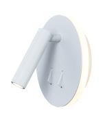 6326-3W/6W-3000K-Wh Светильник светодиодный накладной белый c выключателем спот